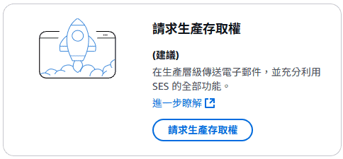 請求生產存取權 Amazon Ses Request Production Access